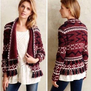 Moth for Anthropologie - Patterned Knit Sweater - XS